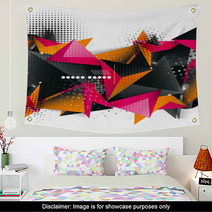 Geometric Triangle 3d Design, Abstract Background Wall Art 71189693