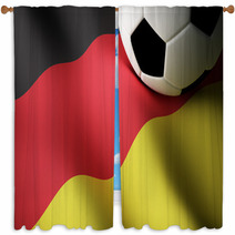 German Flag, Football Window Curtains 65312446