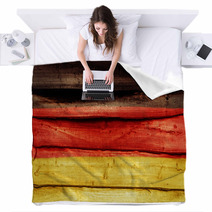 German Flag On Wall Blankets 56306986