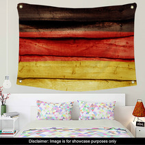 German Flag On Wall Wall Art 56306986