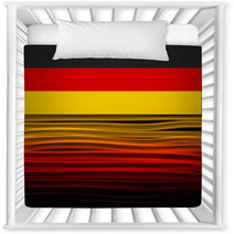 Germany Flag Wave Yellow Red Black Background Nursery Decor 67129179