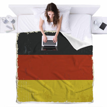 Germany Grunge Flag. Vector Illustration Blankets 67776331