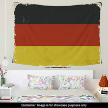 Germany Grunge Flag. Vector Illustration Wall Art 67776331