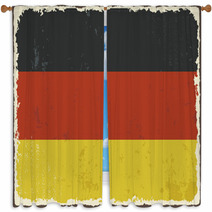 Germany Grunge Flag. Vector Illustration Window Curtains 67776331