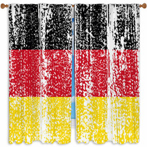 Germany Grunge Flag. Vector Illustration. Window Curtains 67841762