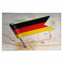 Germany Small Flag On A Map Background. Rugs 63849183