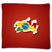 Ghana In Brazil 2014 Vector Blankets 65599393