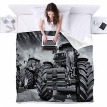 Giant Farming Tractors And Tires Blankets 67296959