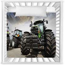 Giant Tractors Set Against A Sunset Sky And Clouds Nursery Decor 67295763