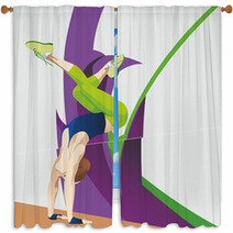 Gimnast_2 Window Curtains 89624893