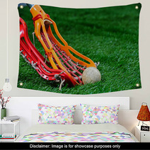 Girls Lacrosse Sticks Fight For The Ball Wall Art 41561785
