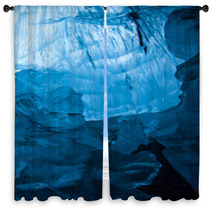 Glacial Blue Ice Window Curtains 61972985