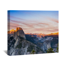 Glacier Point, Yosemite National Park At Sunset, Half Dome Wall Art 63149445
