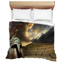 Gladiator Helmet With Ancient Rome Concept Bedding 43142151