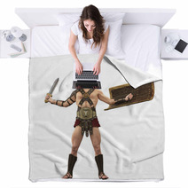 Gladiator The Victory Is Mine Front View Blankets 34371500