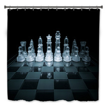 Glass Chessboard  Bath Decor 59871158