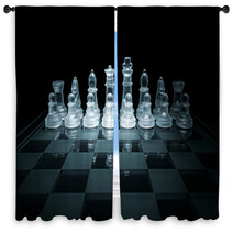 Glass Chessboard  Window Curtains 59871158