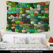 Glass Mosaic Seamless Generated Hires Texture Wall Art 71834649