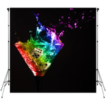 Glass With Martini Backdrops 59574133