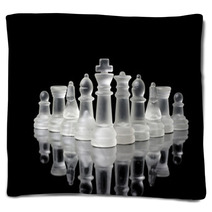 Glassy Chess Figures Blankets 61174456