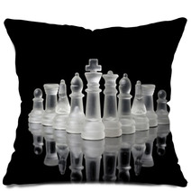 Glassy Chess Figures Pillows 61174456