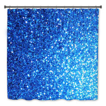 Glittering Blue Background Bath Decor 52845542
