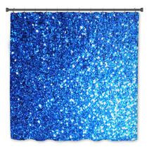 Glittering Blue Background Bath Decor 52845542