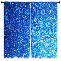 Glittering Blue Background Window Curtains 52845542