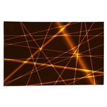 Glow Gold Lines Grid Background Rugs 63235189
