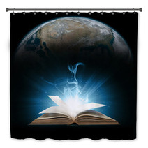 Glowing Book With Earth Bath Decor 52622096