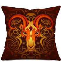 Goat As Symbol For Year 2027 Pillows 99646464