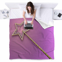 Gold And Silver Magic Wand Blankets 67817054
