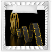Gold Film Strip On Black Nursery Decor 55261981