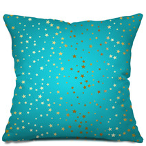 Gold Stars Background Pillows 124942308