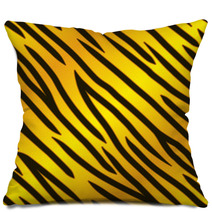 Gold Tiger Print Pillows 59519777