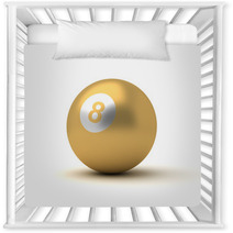 Golden Billiard Ball Nursery Decor 54602974