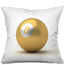 Golden Billiard Ball Pillows 54602974