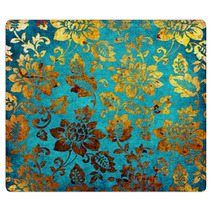 Golden -blue Vintage Background Rugs 10208186