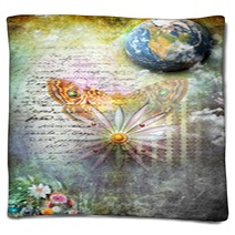 Golden Butterfly Blankets 52710126