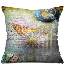 Golden Butterfly Pillows 52710126
