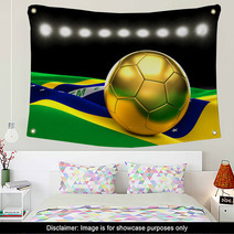 Golden Football Wall Art 65506618