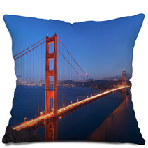 Golden Gate Bridge At Dusk Pillows 58279287
