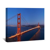 Golden Gate Bridge At Dusk Wall Art 58279287