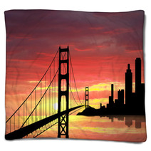 Golden Gate Bridge Blankets 14972519