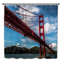 Golden Gate Bridge Clear Sky Bath Decor 64086283