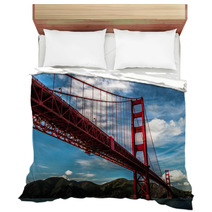 Golden Gate Bridge Clear Sky Bedding 64086283