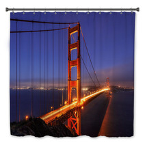 Golden Gate Bridge, Illumination, San Francisco, California, USA Bath Decor 70407724
