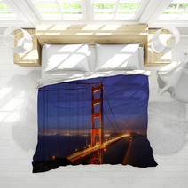Golden Gate Bridge, Illumination, San Francisco, California, USA Bedding 70407724