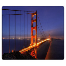 Golden Gate Bridge, Illumination, San Francisco, California, USA Rugs 70407724