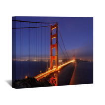 Golden Gate Bridge, Illumination, San Francisco, California, USA Wall Art 70407724